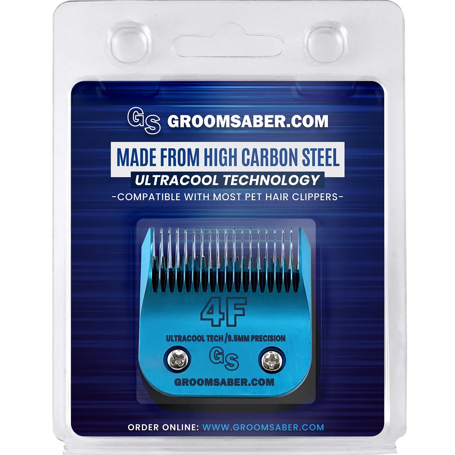 4F Blue Steel Dog Clipper Blade (9.5 mm)